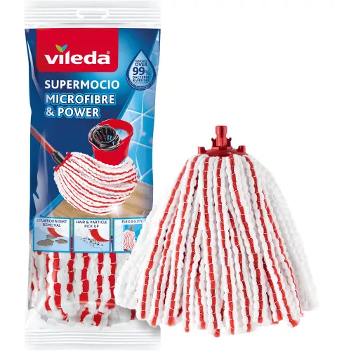 Vileda SuperMocio Microfiber & Power utántöltő felmosófej (pattintós)