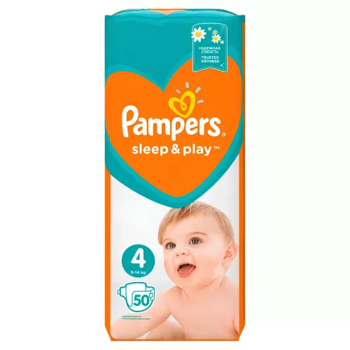 Pampers Sleep&Play Maxi 4-es pelenka 9-14 kg, 50db/cs