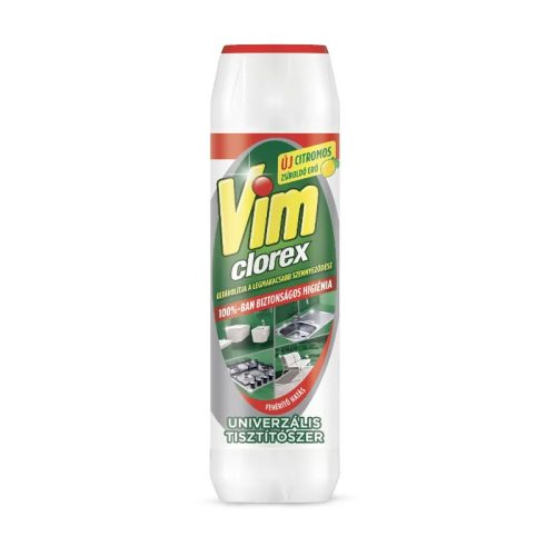 Vim Clorex zsíroldó és súrolópor 850g univerzális Citrom illatú(12db/karton)