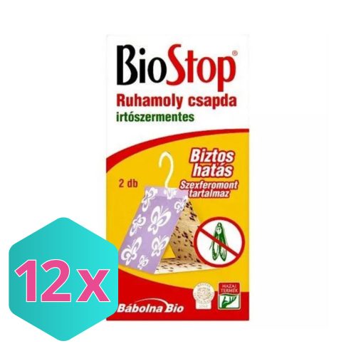 Biostop ruhamoly csapda 2db/csg KARTON - 12 db