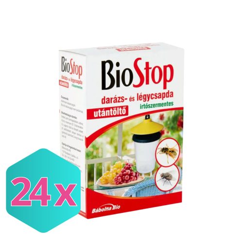 Biostop darázs- és légycsapda utántöltő 3db/csg KARTON - 24 csomag