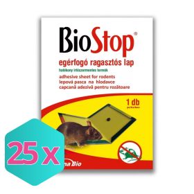 Biostop egérfogó ragasztós lap KARTON - 25 db