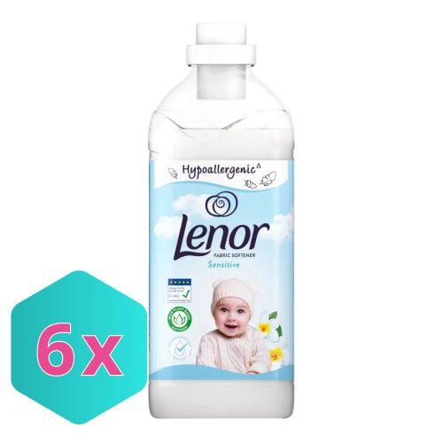 Lenor SENSITIVE textilöblítő 1600 ml 64 mosás KARTON - 6 db