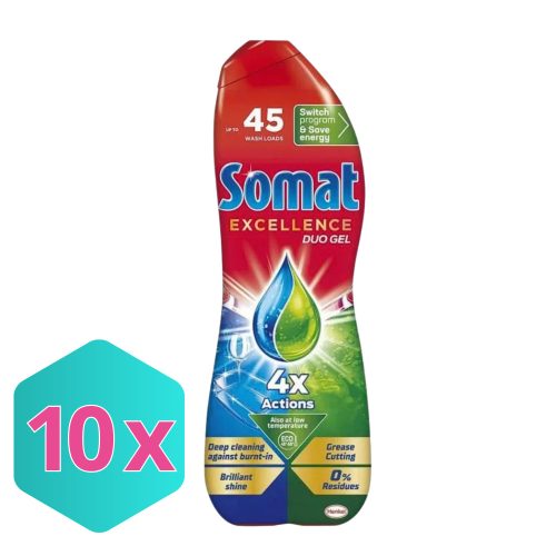Somat mosogatógép gél excellence duo grease cutting 810ml KARTON - 10 db