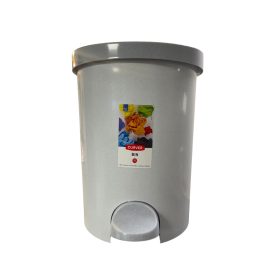 Curver kerek pedálos szemetes belső kosárral fehér/szürke (15 l)