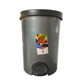 Curver kerek pedálos szemetes belső kosárral szürke/fekete (15 l)