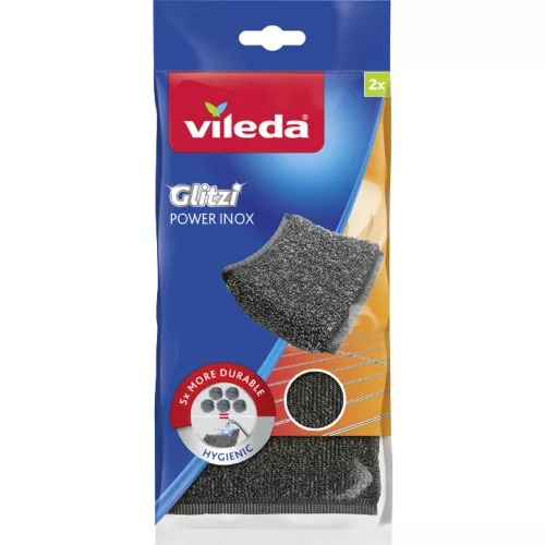2 db Vileda Glitzi Power Inox súrolópárna