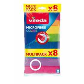 Vileda COLORS Mikroszálas törlőkendő MAXI Pack 8 db/csomag   Vileda COLORS Mikroszálas törlőkendő MAXI Pack 8 db/csomag