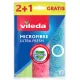 Vileda Microfibre Ultra Fresh mikroszálas törlőkendő 2+1 db (3 db)