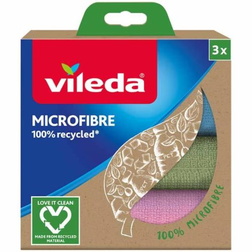 Vileda MIkroszálas kendő 100% Újrahasznosított anyagból  3db/csg 