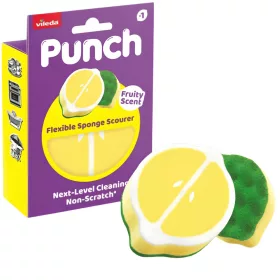   Vileda Punch többfunkciós, extra erős súrolószivacs citrom illattal