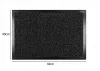 CLIN Bordázott lábtörlő gumi szegéllyel Antracit (40x60 cm)