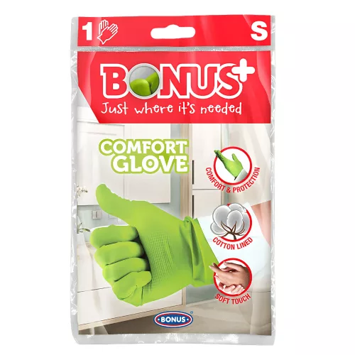 Bonus+ Komfort gumikesztyű "S"