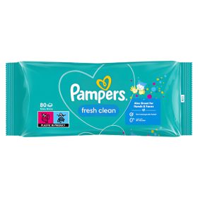 Pampers Fresh Clean nedves törlőkendő (80 db)