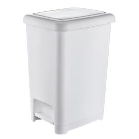 Dunya Slim pedálos szemetes fehér (40 l)