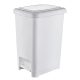 Pedálos szemetes 40L Slim Fehér