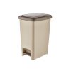 Slim pedálos szemetes bézs (60 l)