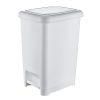 Szemetes pedálos Slim FEHÉR 60L, Slim (4db/karton)