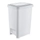 Szemetes pedálos Slim FEHÉR 60L, Slim (4db/karton)