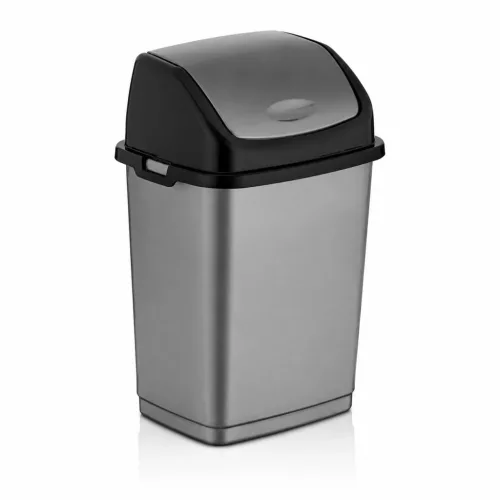 Fantasy szemetes kuka, billenőfedeles 35L, Szürke