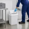 Fantasy szemetes kuka, billenőfedeles 35L, Fehér