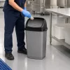 Fantasy szemetes kuka, billenőfedeles 35L, Szürke