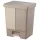 Planet Pedálos szemetes kuka DUO, osztott, műanyag, ECO BÉZS, 50L