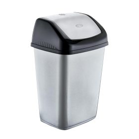 Polytime Fantastic billenőfedeles szemetes kuka szürke/antracit (35 l)