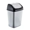 Polytime E-245 billenőfedeles szemetes kuka szürke/antracit (50 L)