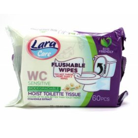 Lara Care nedves toalettpapír kamilla kivonattal (60 db)