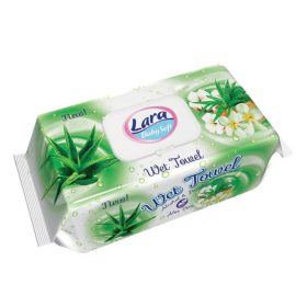 Lara Baby Soft nedves törlőkendő Aloe Vera (120 db)
