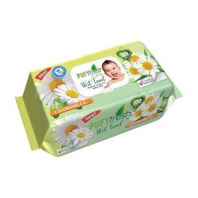 Pufy Fresh Care nedves törlőkendő kamilla (120 db)