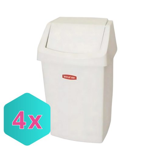 Szemetes billenős 50L, Curver KARTON - 4db