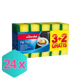 Vileda mosogatószivacs Tip-Top 3+2db/csg KARTON - 24 db