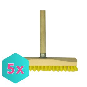 Súrolókefe fa nyéllel KARTON - 5 db