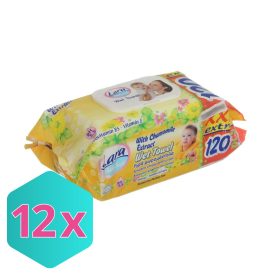   Lara Nedves Törlőkendő, alkoholmentes, parabénmentes Kamilla illatú KARTON - 12 db