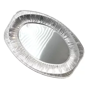 HoReCa ovális alumínium tálca, 3 személyes