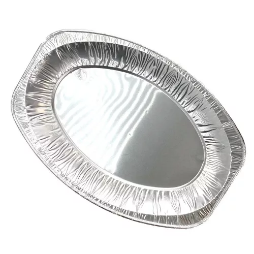 HoReCa ovális alumínium tálca, 3 személyes