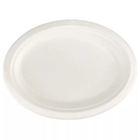 Cukornád tányér fehér - ovális 20x26cm