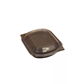 HoReCa Ételszállító doboz tetővel, osztatlan, mikrózható PP (1200 ml)
