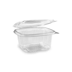 HoReCa egybefedeles szögletes PET doboz (500 ml)