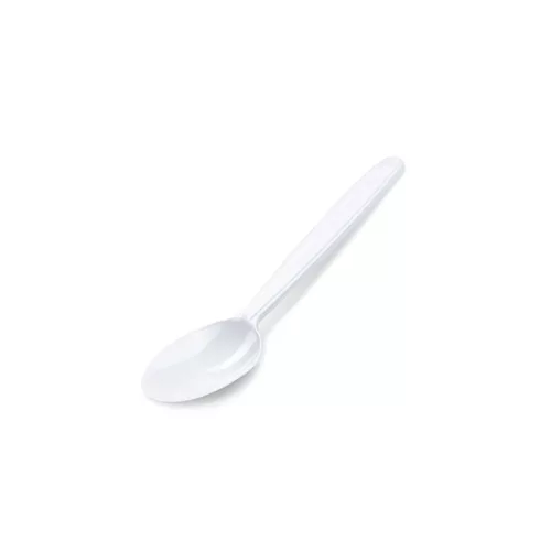 HoReCa Műanyag kávéskanál fehér (100 db)