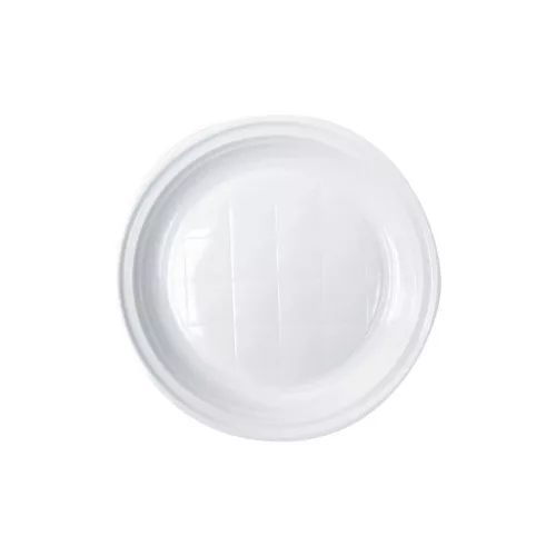 HoReCa Műanyag tányér PP újrahasználható fehér (22 cm)
