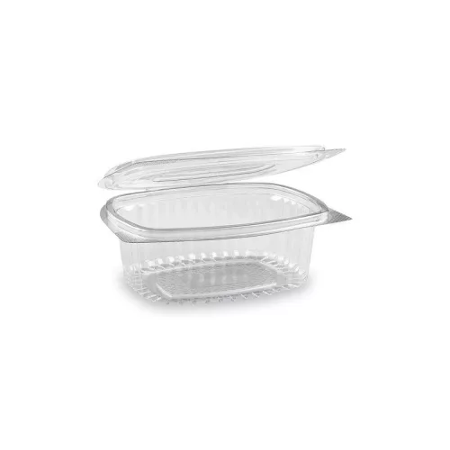 HoReCa egybefedeles ovális PET doboz (375 ml)