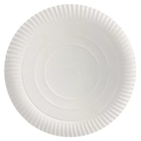 Papírtányér kerek fehér 33cm