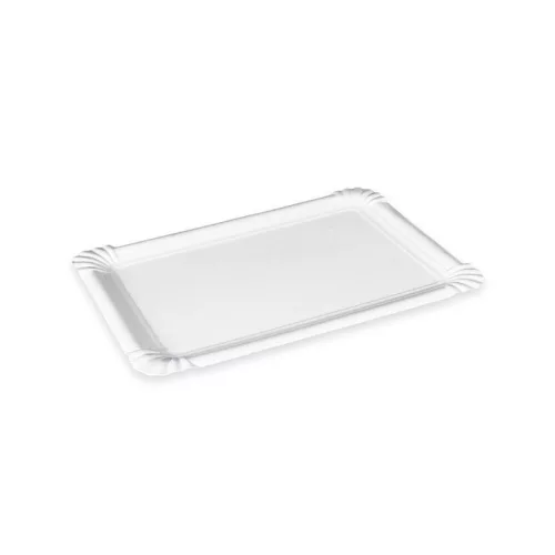 HoReCa papírtálca szögletes fehér (135x200 mm)