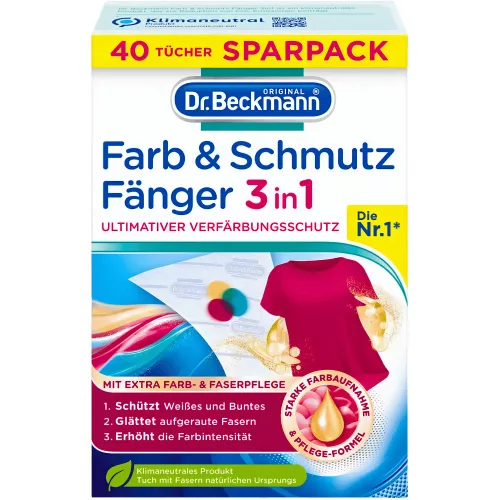 Dr. Beckmann 3in1 színvédő és koszeltávolító kendő 40db