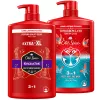 Old Spice Rockstar férfi 3 az 1-ben tusfürdő, sampon és arclemosó - bergamottos, almás és fás illat - 1000 ml