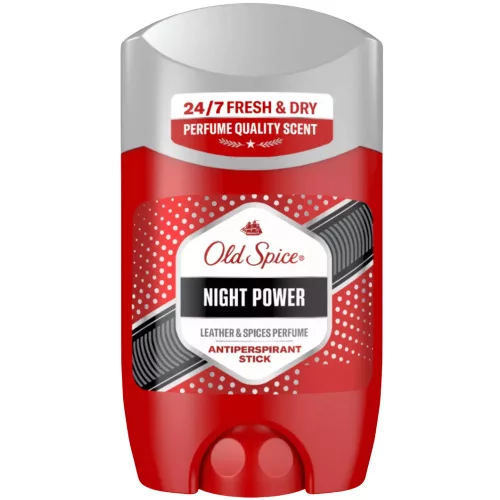 Old Spice Night Power férfi dezodor stift - kardamomos, bőrös és ámbrás illat - 50 ml