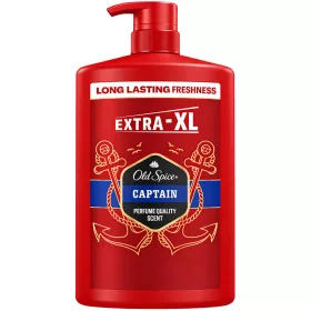   Old Spice Captain férfi 3 az 1-ben tusfürdő, sampon és arclemosó - citrusos, tengeri és fás illat - 1000 ml